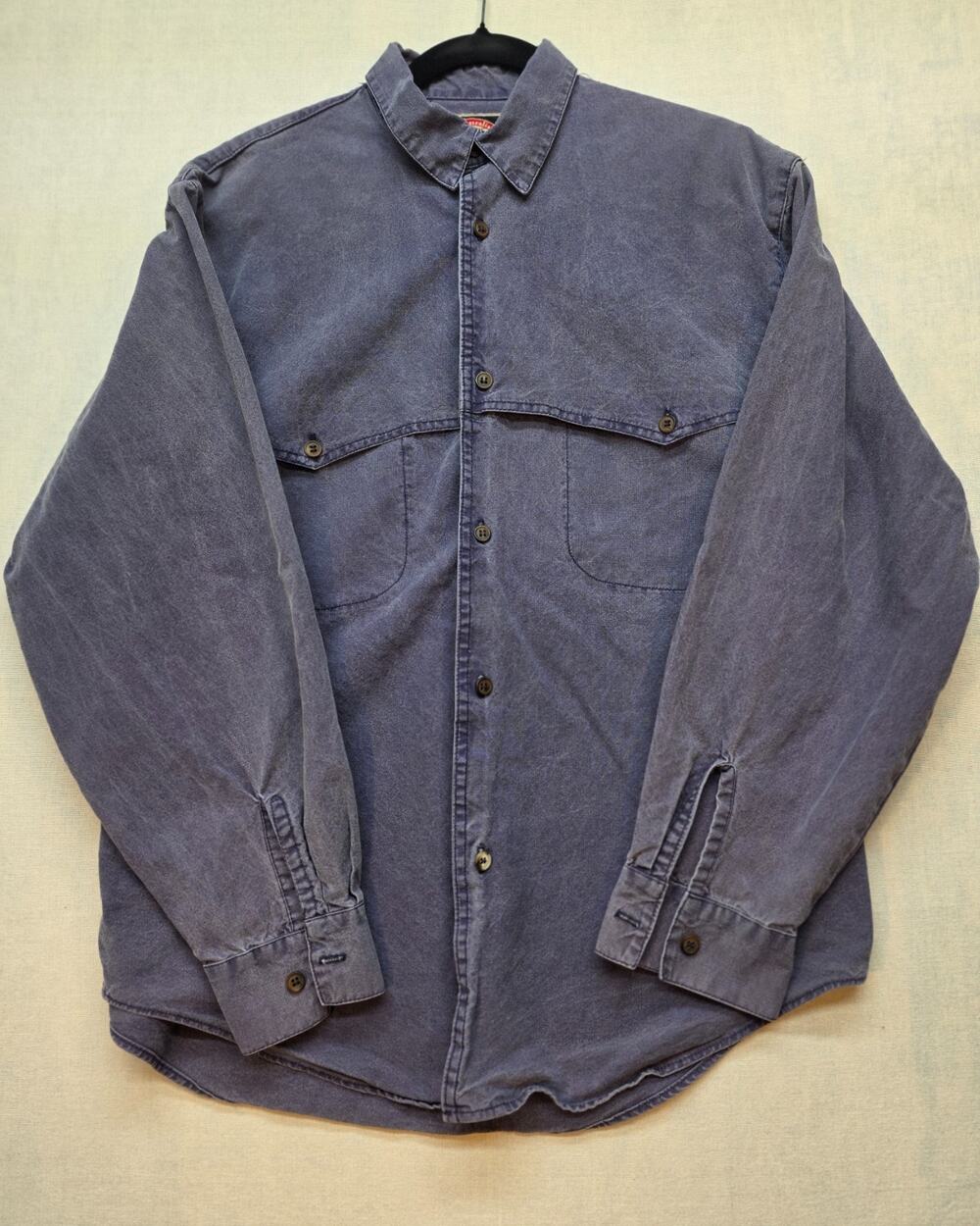 Vintage The Australian Outback Collection Shirt Jacket Men M Blue‎ Canvas USA